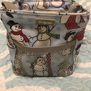 Thirty-0ne littles caddy snowman print